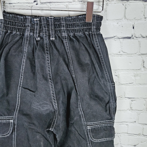 UO URBAN OUTFITTERS | high waist cargo wide leg relaxed skate jeans - Picture 5 of 12